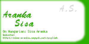 aranka sisa business card